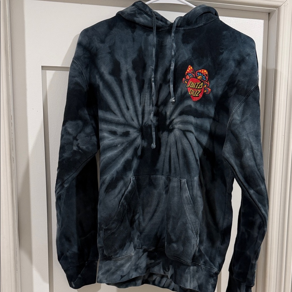 Santa Cruz Skateboards Men's Dark Tie-Dye Hoodie